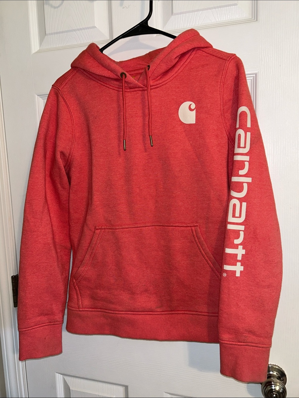 Carhartt Coral Logo Pullover Hoodie